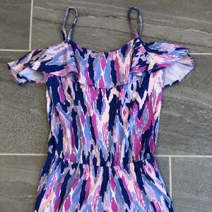 Lilly Pulitzer Klea Off The Shoulder Romper Amethy